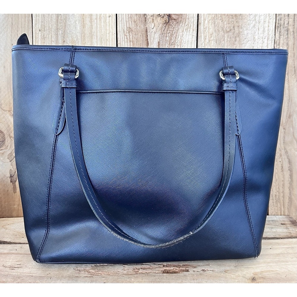Coach Peyton Tote Leather Shoulder Bag Women Large Black Fair